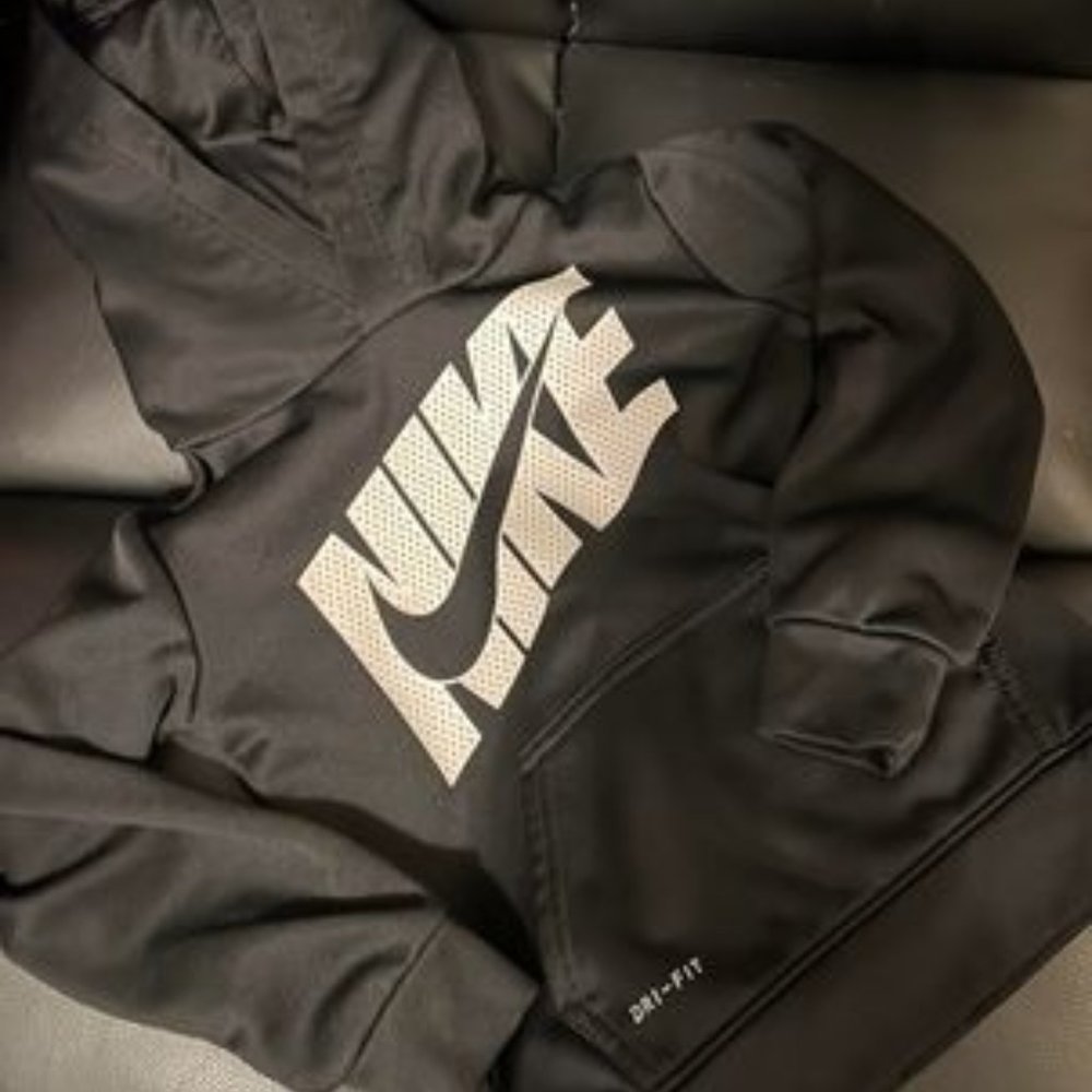 Toddler Black Nike Dri-Fit Hoodie 3T